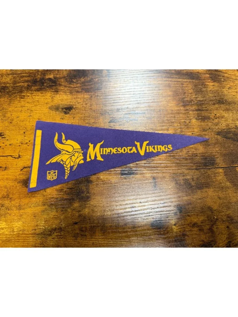 Vintage - 1960's Minnesota Vikings - NFL Football - 9” Mini Felt Pennant